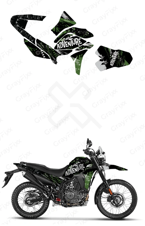 Adventure Edition Full Body Sticker Compatible with Xpulse 210 | Made in Premium Gloss Vinyl with FPF (Fade Protection Film), Waterproof, Precut Sticker, Pack of 1